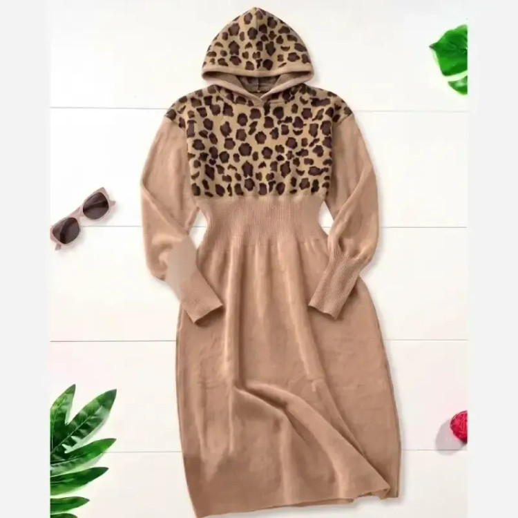 کفتان بافت ژیوان فری سایز نسکافه ای و کرم