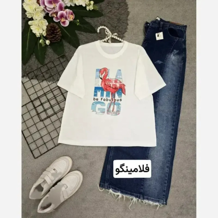 تیشرت تابستانه پنبه گلکسی فری سایز 38 تا 48