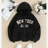 سویشرت زنانه دورس تو کرکی طرح NY رنگ مشکی سایز فری سایز