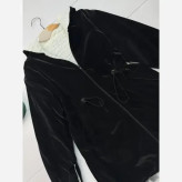 کاپشن لیوسا سیلیکونی داخل ببعی کلاهدار مشکی سایز 38 تا 46