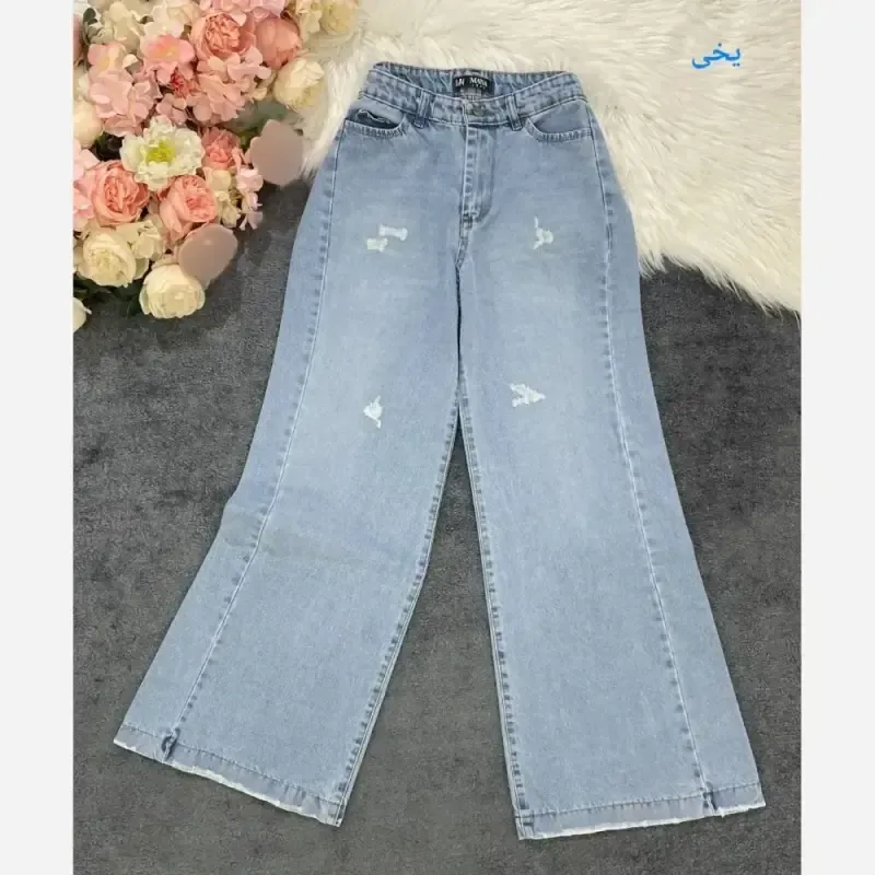 شلوار بگ جین درجه یک گرم بالا یخی سایز 42 تا 46