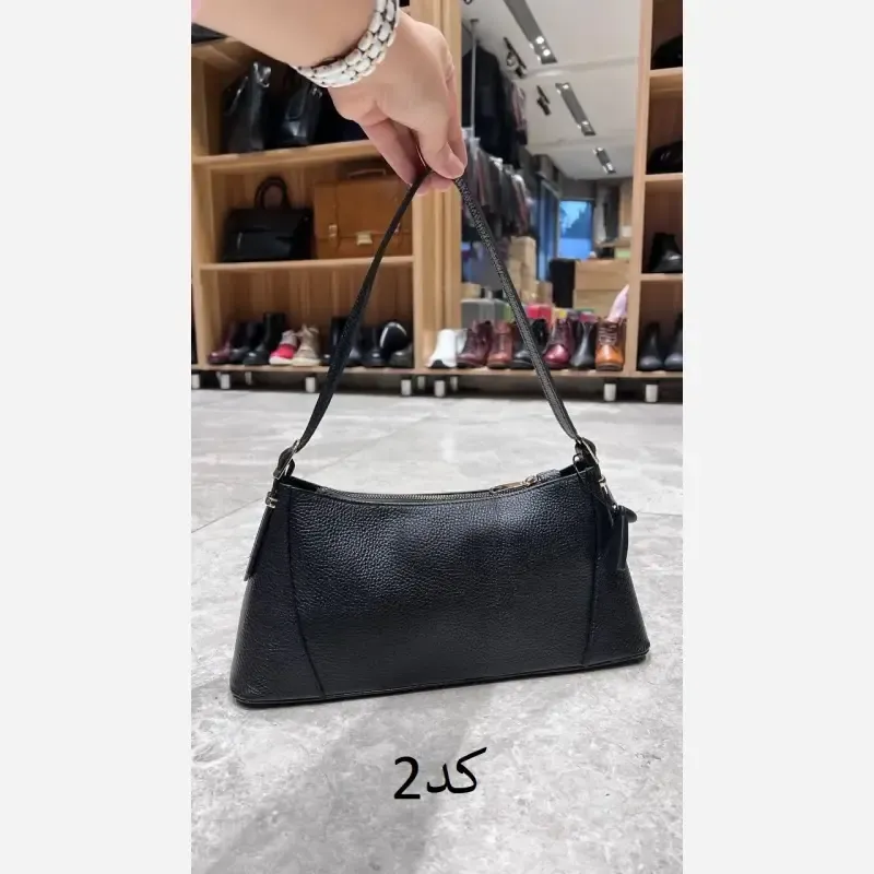 کیف دوشی و دستی چرم طبیعی گاوی مدل شاندیز سایز 24 در 15