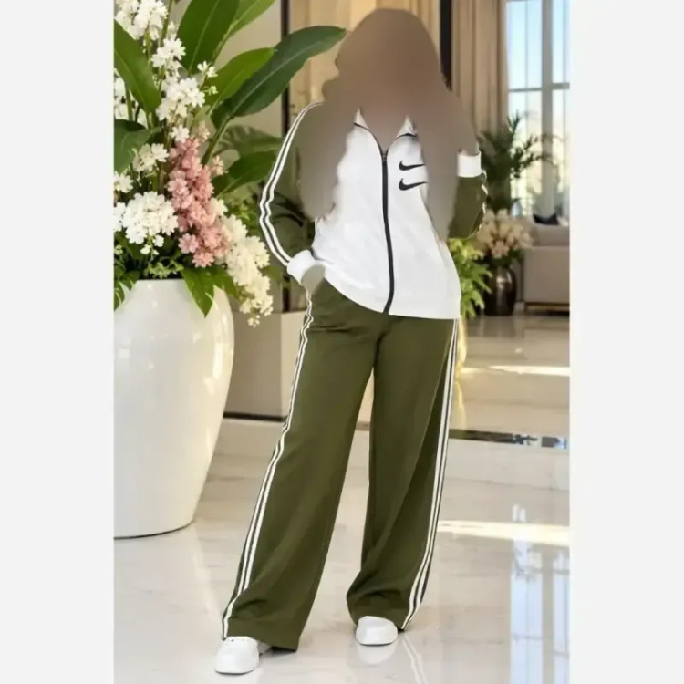 ست اسپرت زنانه نایکی گلکسی نخ پنبه گرم بالا فری سایز