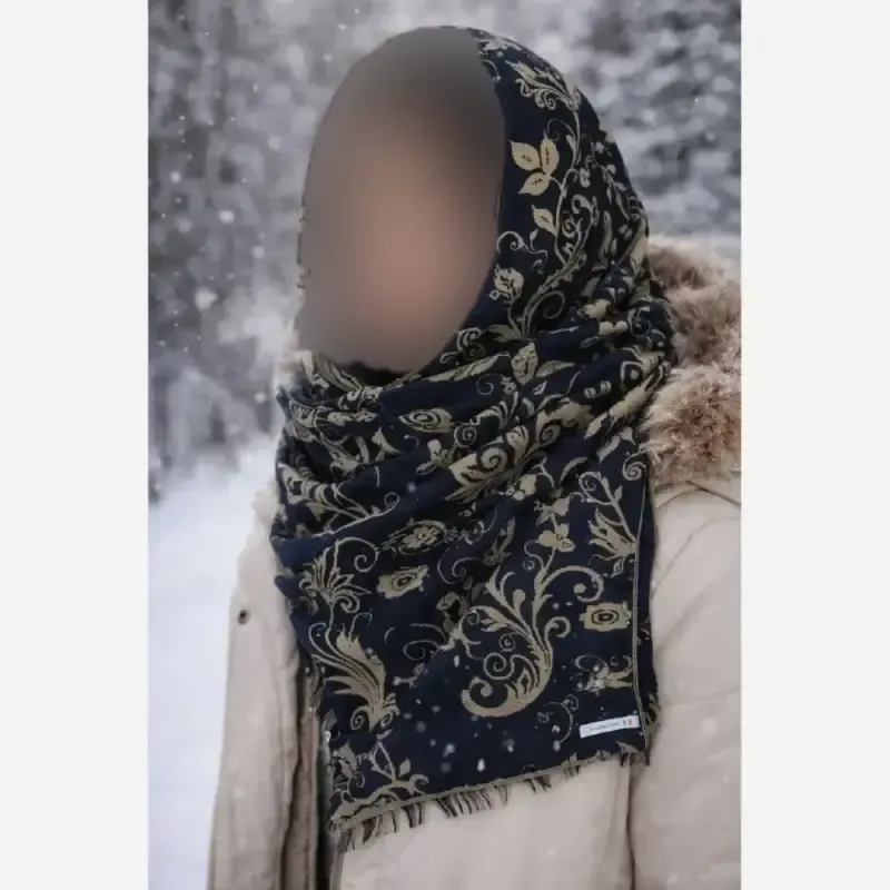شال بافت سوفیا ریزبافت لطیف و گرم ابعاد 40 در 190
