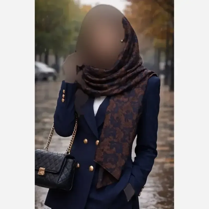 شال بافت سوفیا ریزبافت لطیف و گرم ابعاد 40 در 190