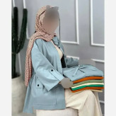 مانتو کمرگت جیبدار کرسپو درجه یک فری سایز