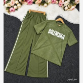 ست تیشرت شلوار balenciaga گلکسی نخ پنبه سایز 38 تا 48