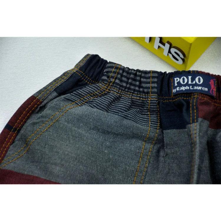 شلوارک راحتی پسرانه طوسی پلی استر