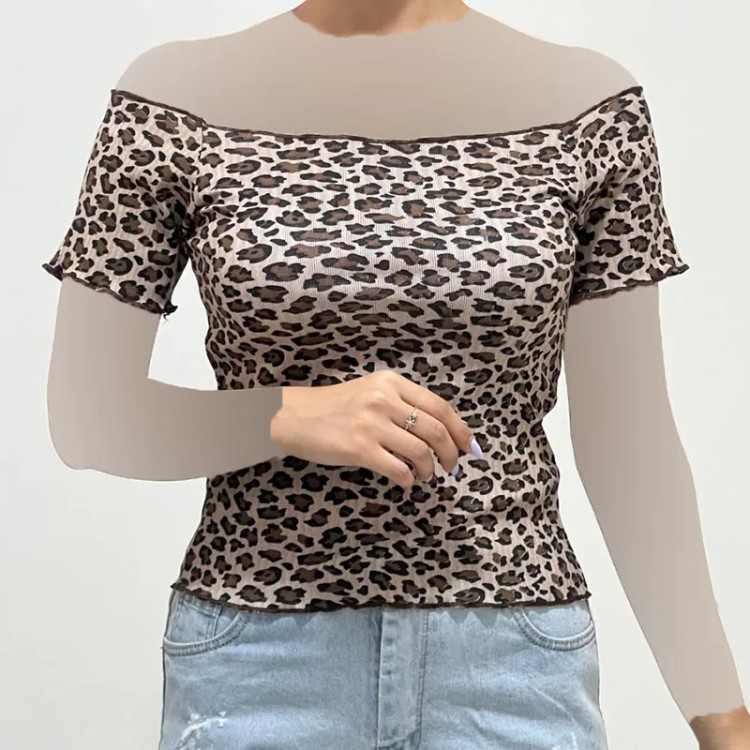 کراپ یقه قایقی مجلسی کبریتی آستین ژور