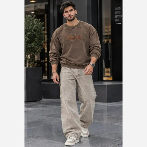 بلوز دورس مردانه توکرکی رنگ قهوه ای سایز بزرگ