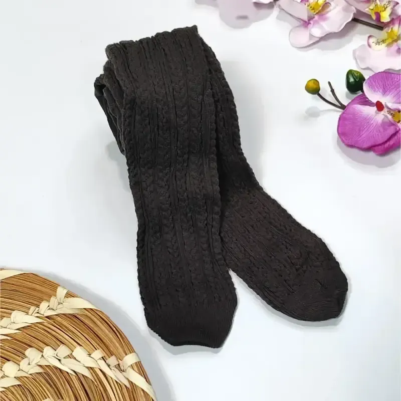جوراب شلواری بافت گندمی پنتی ضخامت 280 فری سایز
